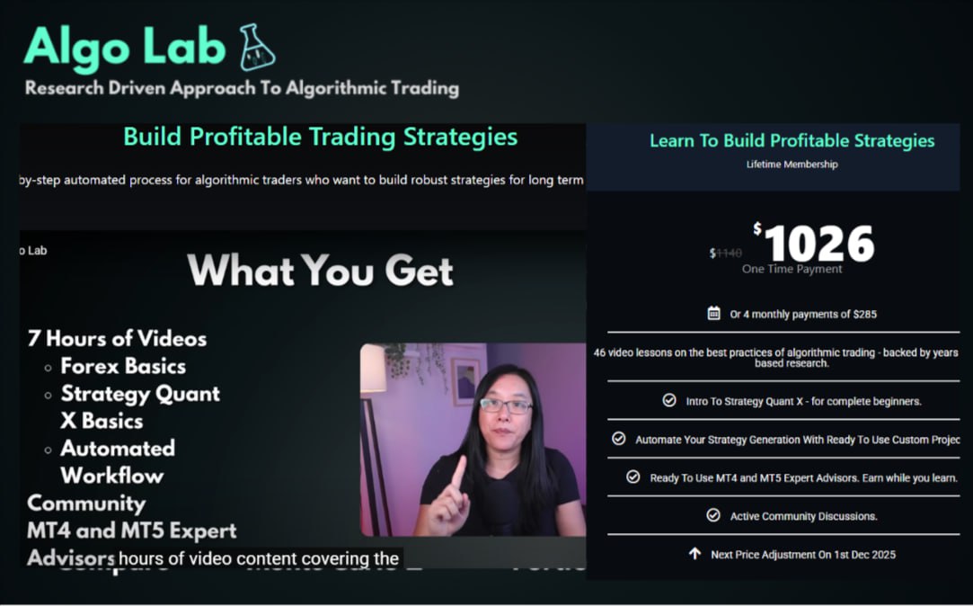 Lisa Forex ( Algo Lab) – Build Profitable Trading Strategies